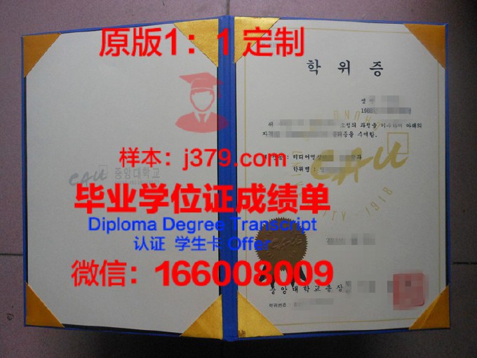 韩国中央大学毕业证样本图片大全(韩国中央大学毕业生)