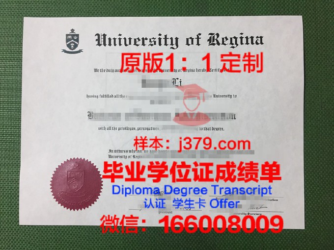 里贾纳大学diploma证书(里贾纳大学相当于国内)