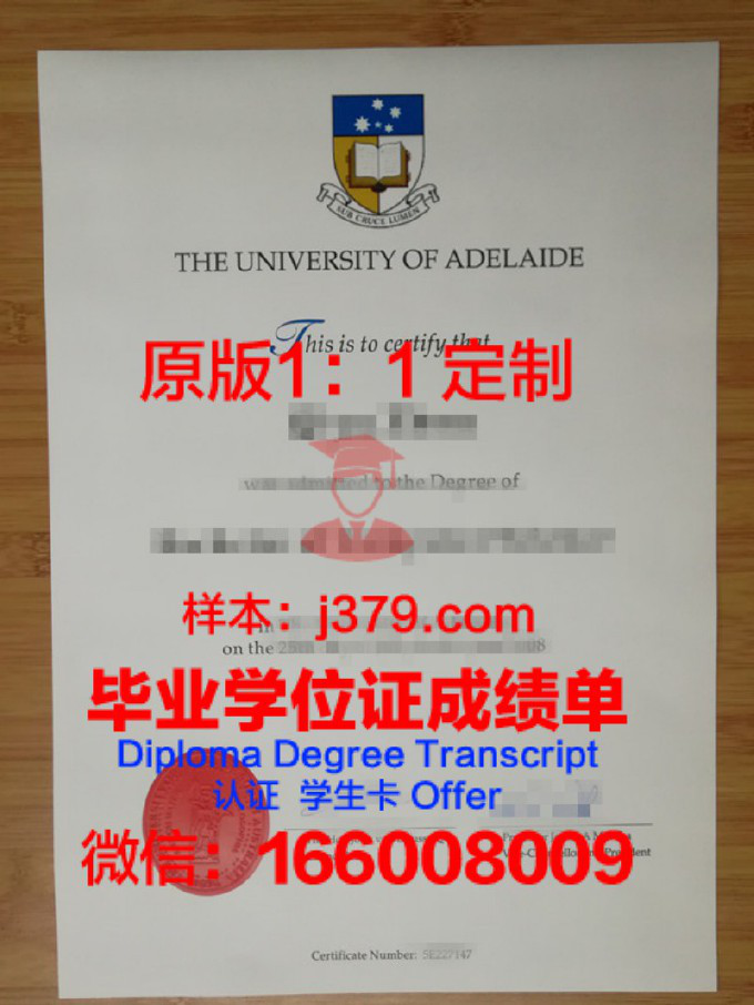 阿德雷德大学毕业证书模板(阿德莱德大学荣誉学位)