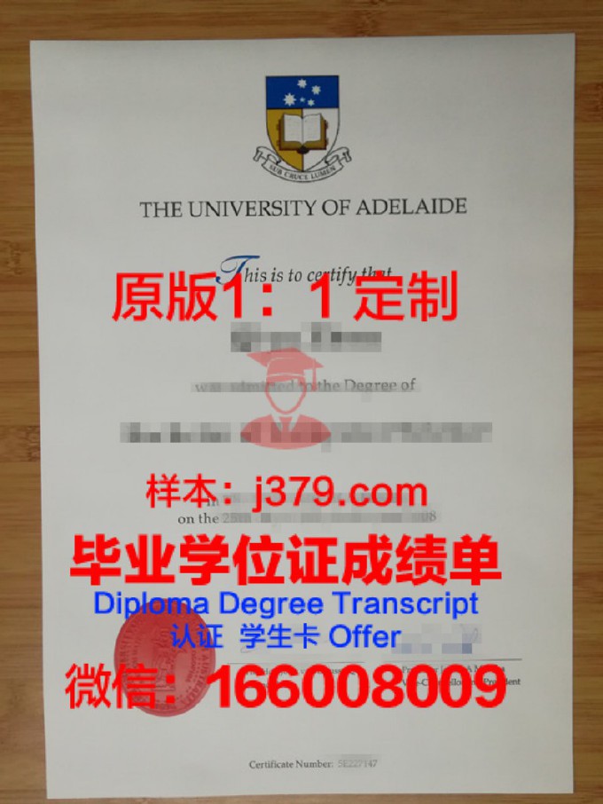 阿德雷德大学毕业证书模板(阿德莱德大学荣誉学位)